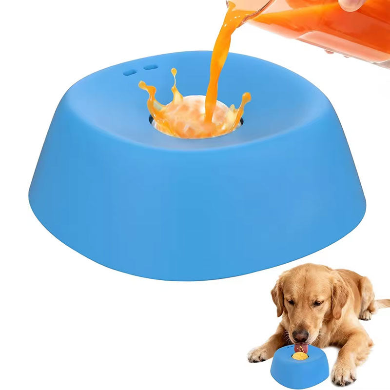 Anti-Choke Slow Feeder Dog Bowl & Lick Mat | 3/4 Cup Non-Slip Bowl for Treats, Broth, Yogurt